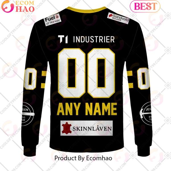 Personalized EHL Ringerike Panthers 2324 Home Jersey Style 3D Hoodie