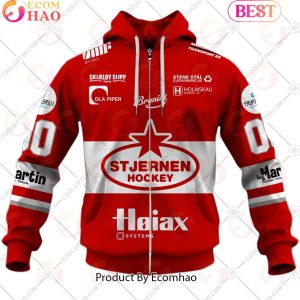 Personalized EHL Stjernen Hockey 2324 Home Jersey Style 3D Hoodie