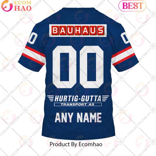 Personalized EHL Valerenga Ishockey 2324 Home Jersey Style 3D Hoodie