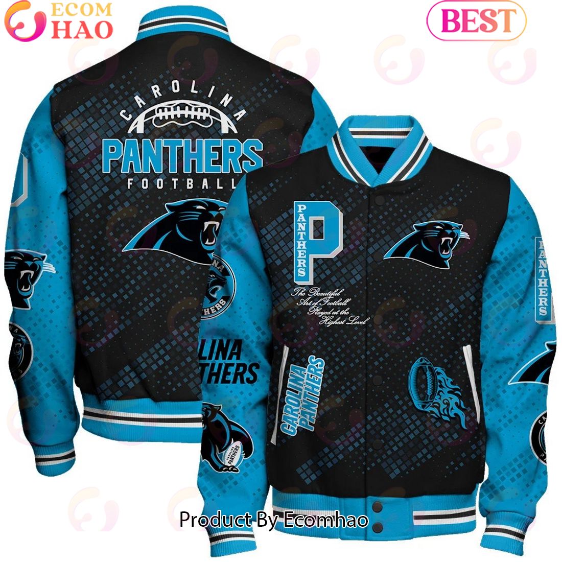 NFL Carolina Panthers Baseball Jacket, Sport Jacket, FootBall Fan Gifts