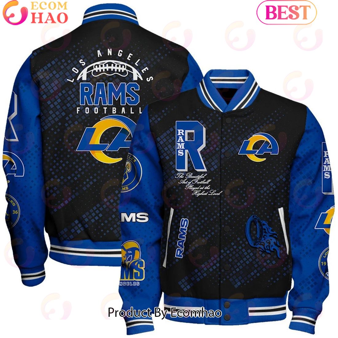 NFL Los Angeles Rams Baseball Jacket, Sport Jacket, FootBall Fan Gifts