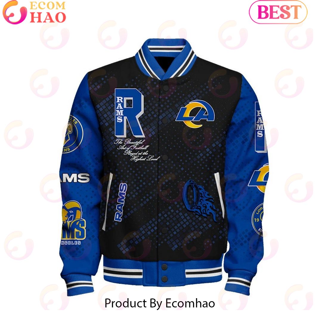 NFL Los Angeles Rams Baseball Jacket, Sport Jacket, FootBall Fan Gifts