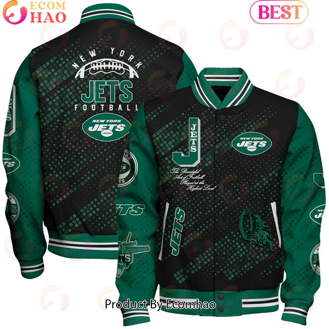 NFL New York Jets Baseball Jacket, Sport Jacket, FootBall Fan Gifts