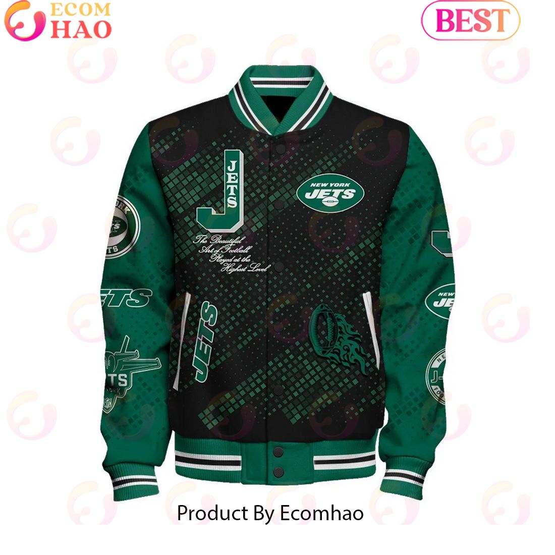 NFL New York Jets Baseball Jacket, Sport Jacket, FootBall Fan Gifts