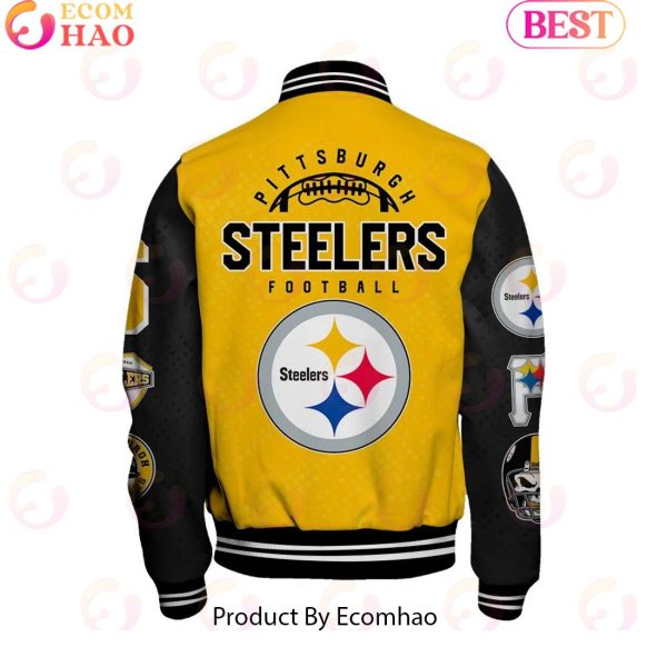 NFL Pittsburgh Steelers Baseball Jacket, Sport Jacket, FootBall Fan Gifts
