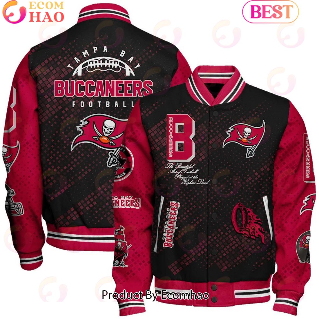 NFL Tampa Bay Buccaneers Baseball Jacket, Sport Jacket, FootBall Fan Gifts