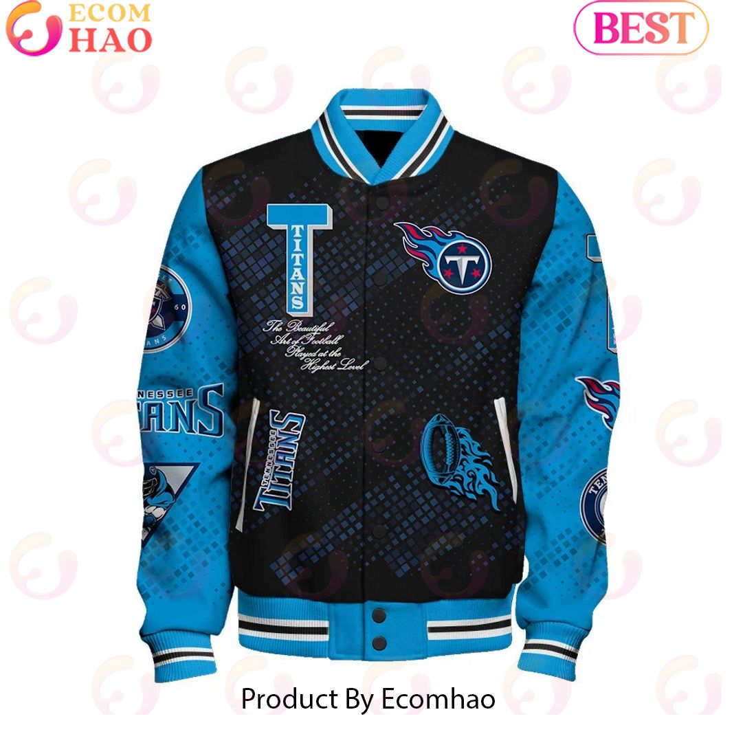 NFL Tennessee Titans Baseball Jacket, Sport Jacket, FootBall Fan Gifts