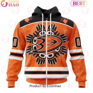 Personalized NHL Anaheim Ducks Special National Day For Truth And Reconciliation Design 3D Hoodie