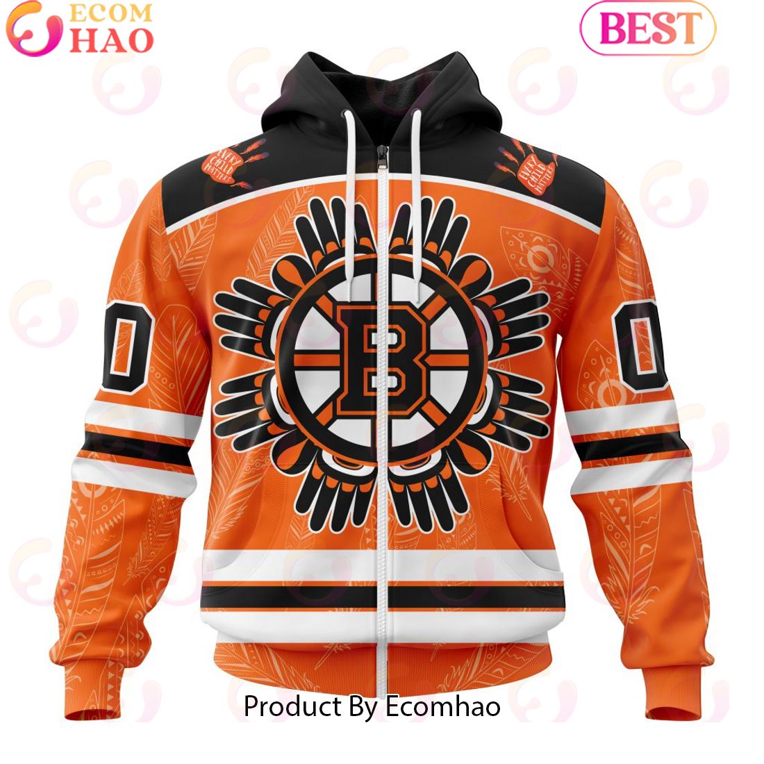 Personalized NHL Boston Bruins Special National Day For Truth And Reconciliation Design 3D Hoodie