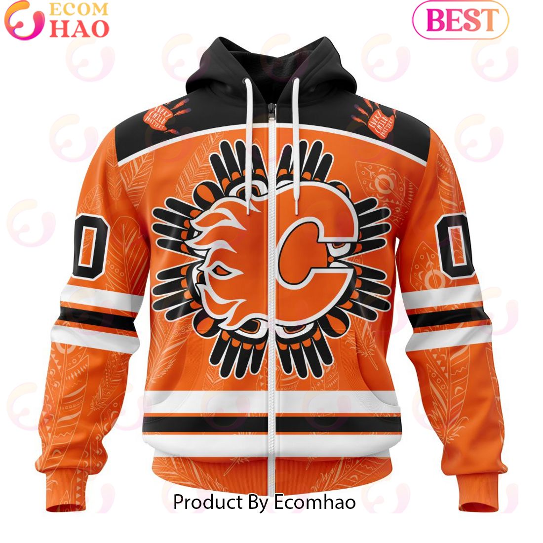 Personalized NHL Calgary Flames Special National Day For Truth And Reconciliation Design 3D Hoodie