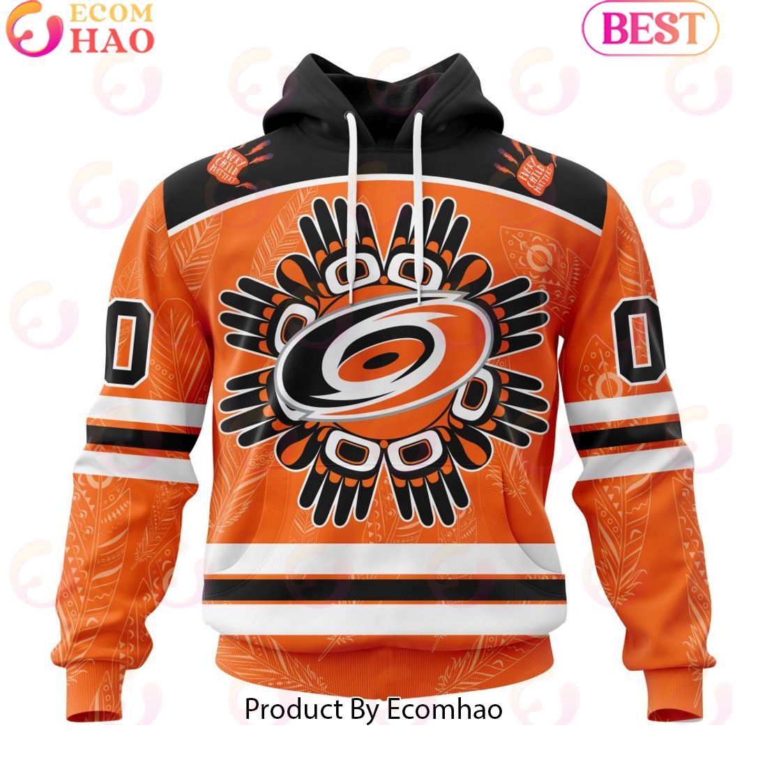 Personalized NHL Carolina Hurricanes Special National Day For Truth And Reconciliation Design 3D Hoodie