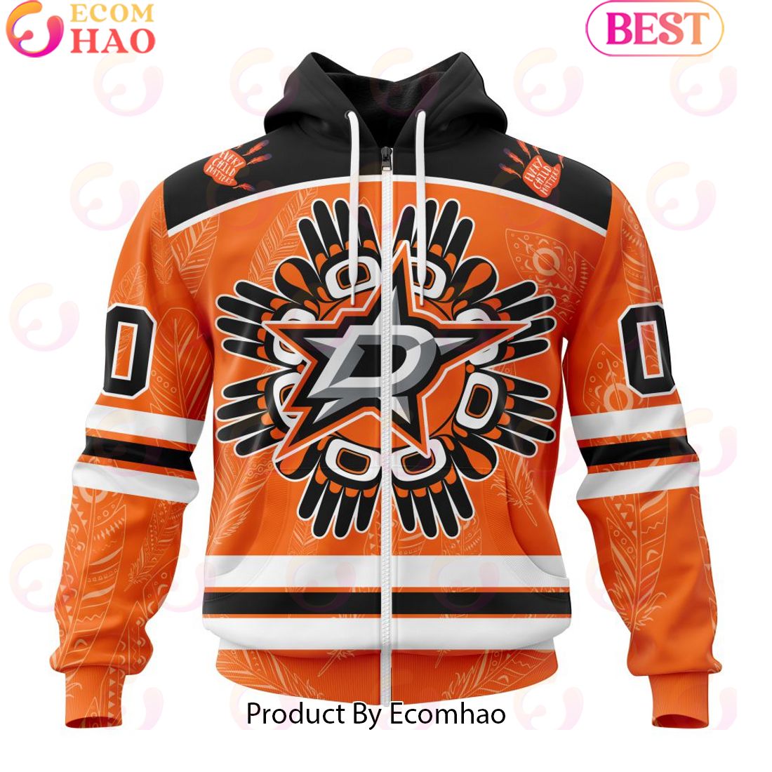 Personalized NHL Dallas Stars Special National Day For Truth And Reconciliation Design 3D Hoodie