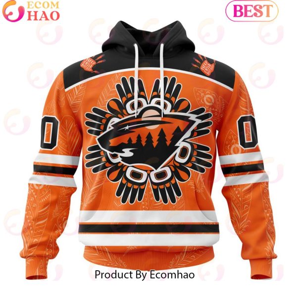 Personalized NHL Minnesota Wild Special National Day For Truth And Reconciliation Design 3D Hoodie
