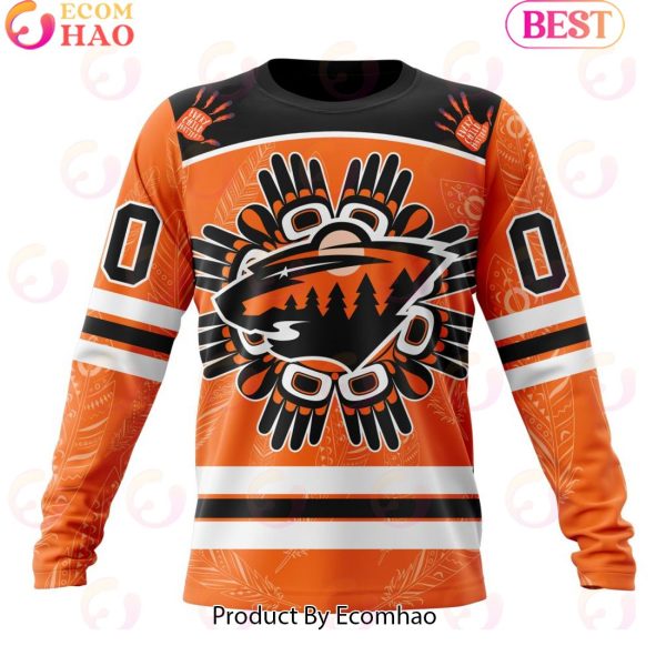 Personalized NHL Minnesota Wild Special National Day For Truth And Reconciliation Design 3D Hoodie