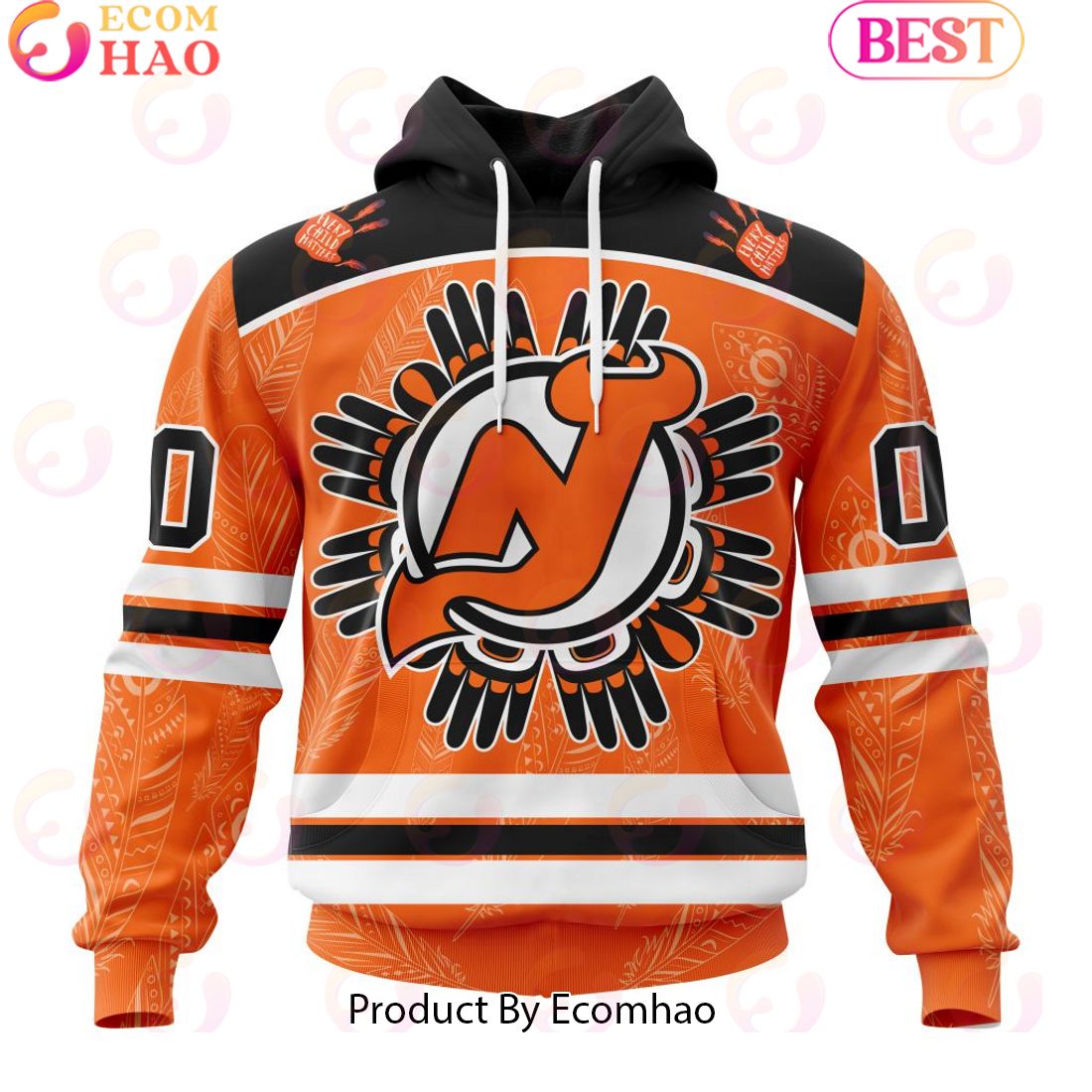 Personalized NHL New Jersey Devils Special National Day For Truth And Reconciliation Design 3D Hoodie