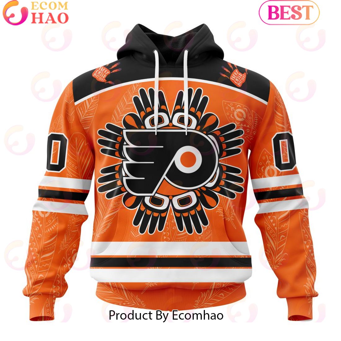 Personalized NHL Philadelphia Flyers Special National Day For Truth And Reconciliation Design 3D Hoodie