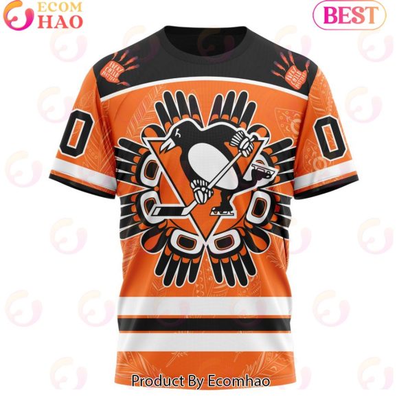 Personalized NHL Pittsburgh Penguins Special National Day For Truth And Reconciliation Design 3D Hoodie