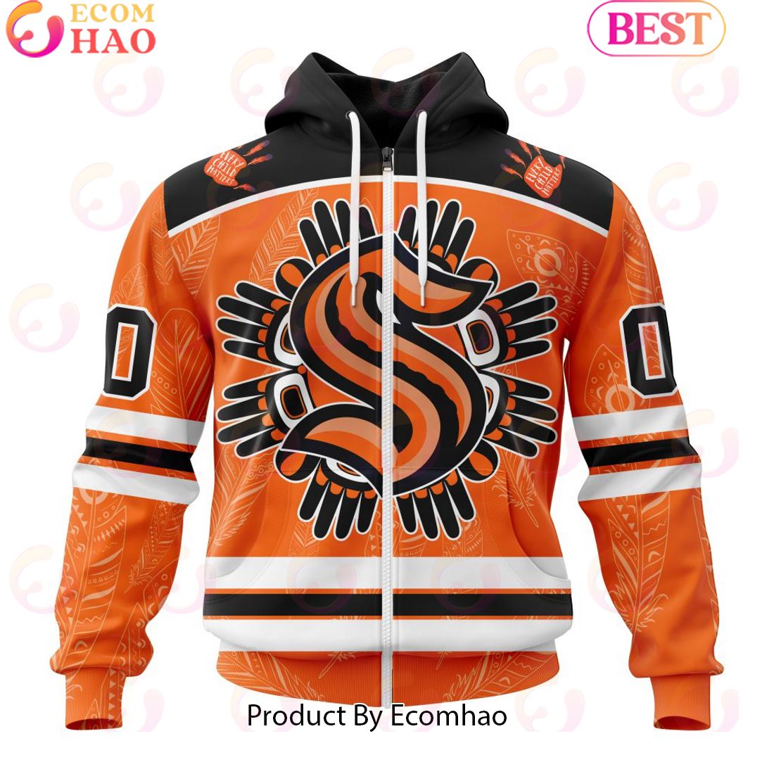 Personalized NHL Seattle Kraken Special National Day For Truth And Reconciliation Design 3D Hoodie