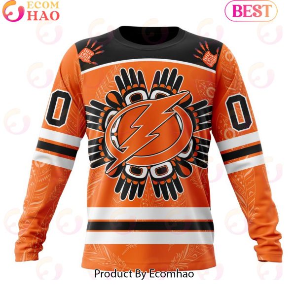 Personalized NHL Tampa Bay Lightning Special National Day For Truth And Reconciliation Design 3D Hoodie