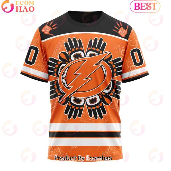 Personalized NHL Tampa Bay Lightning Special National Day For Truth And Reconciliation Design 3D Hoodie