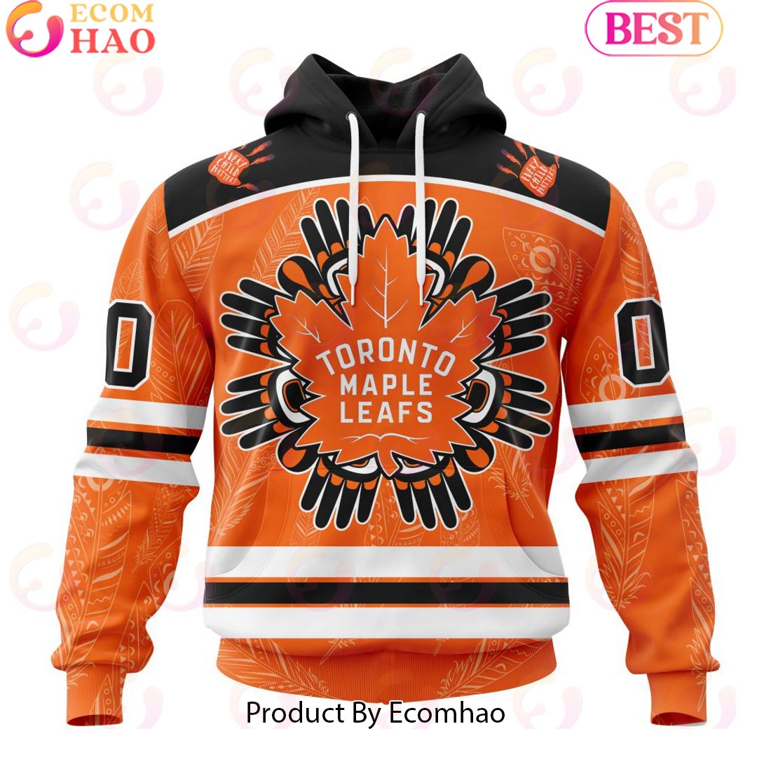 Personalized NHL Toronto Maple Leafs Special National Day For Truth And Reconciliation Design 3D Hoodie