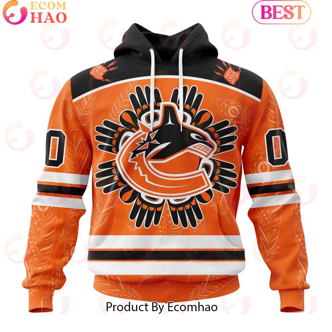 Personalized NHL Vancouver Canucks Special National Day For Truth And Reconciliation Design 3D Hoodie