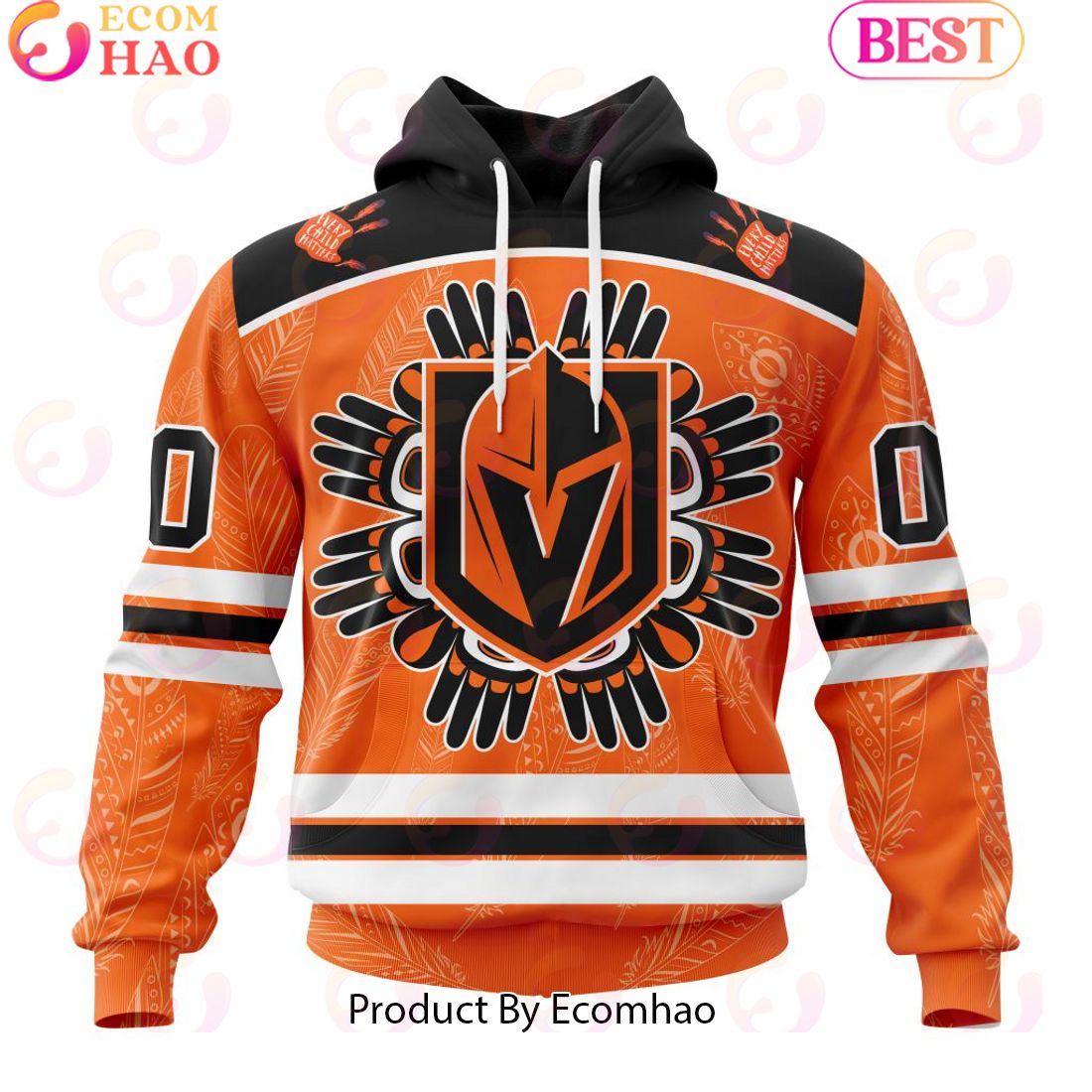 Personalized NHL Vegas Golden Knights Special National Day For Truth And Reconciliation Design 3D Hoodie