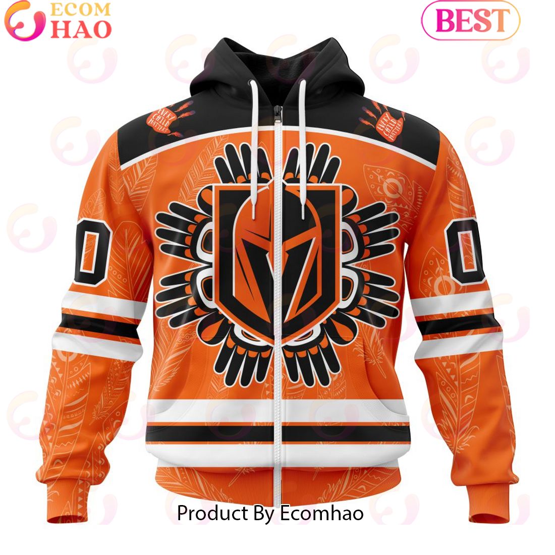 Personalized NHL Vegas Golden Knights Special National Day For Truth And Reconciliation Design 3D Hoodie