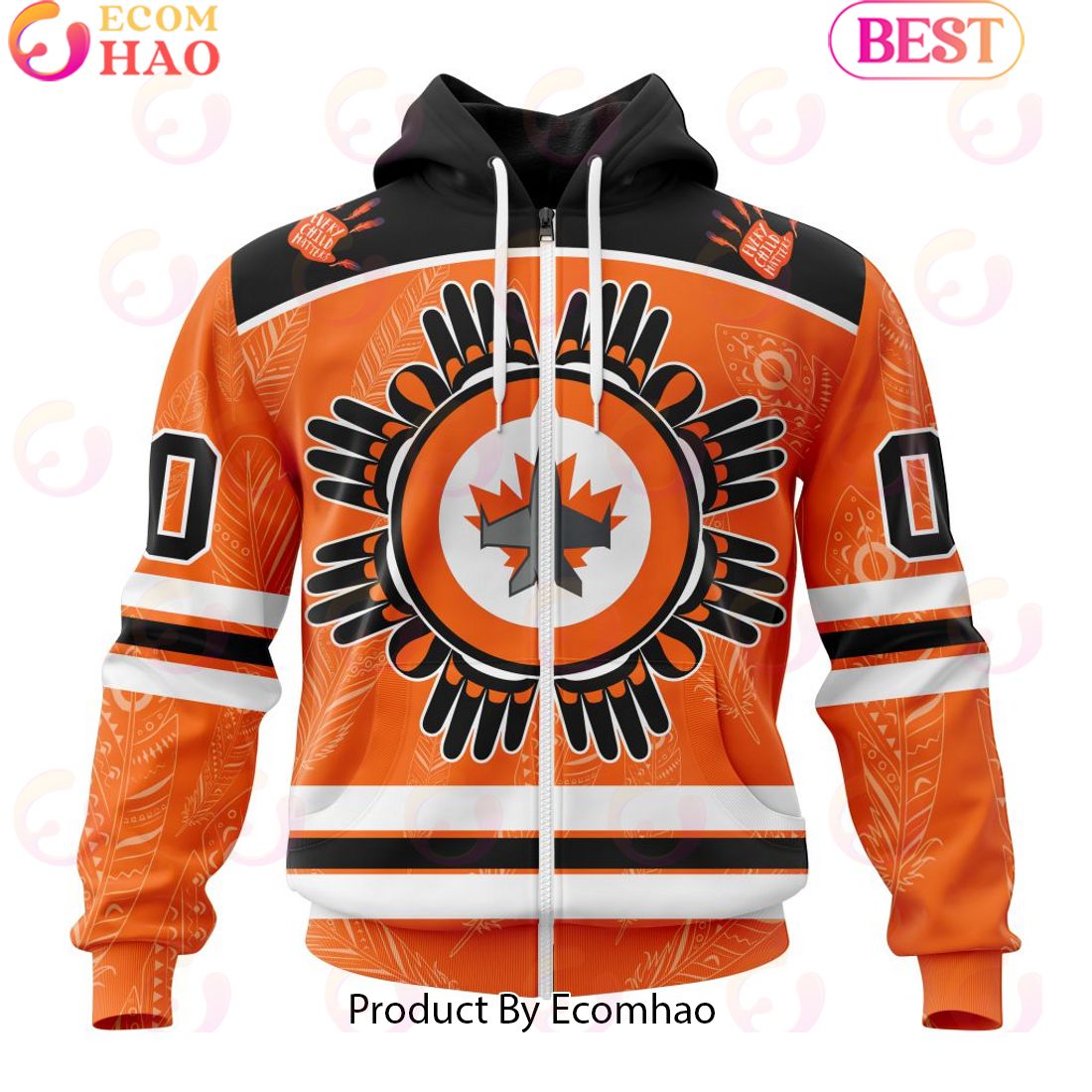 Personalized NHL Winnipeg Jets Special National Day For Truth And Reconciliation Design 3D Hoodie