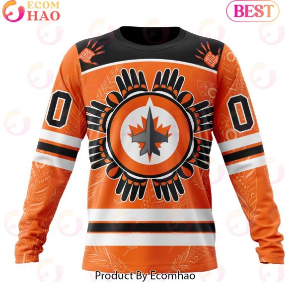 Personalized NHL Winnipeg Jets Special National Day For Truth And Reconciliation Design 3D Hoodie