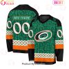 NHL Calgary Flames Special St.Patrick’s Day Design Vneck Long Sleeve Shirt