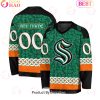 NHL San Jose Sharks Special St.Patrick’s Day Design Vneck Long Sleeve Shirt