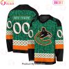 NHL Toronto Maple Leafs Special St.Patrick’s Day Design Vneck Long Sleeve Shirt