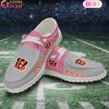 NFL Chicago Bears Pink Hey Due Shoes Custom Name Perfect Gift
