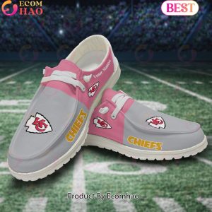 NFL Kansas City Chiefs Pink Hey Due Shoes Custom Name Perfect Gift