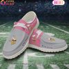 NFL Miami Dolphins Pink Hey Due Shoes Custom Name Perfect Gift