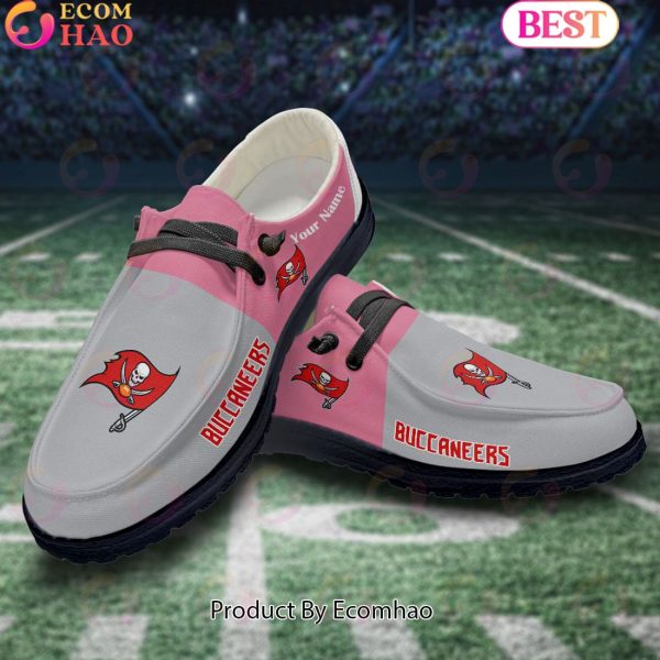 NFL Tampa Bay Buccaneers Pink Hey Due Shoes Custom Name Perfect Gift