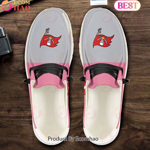 NFL Tampa Bay Buccaneers Pink Hey Due Shoes Custom Name Perfect Gift