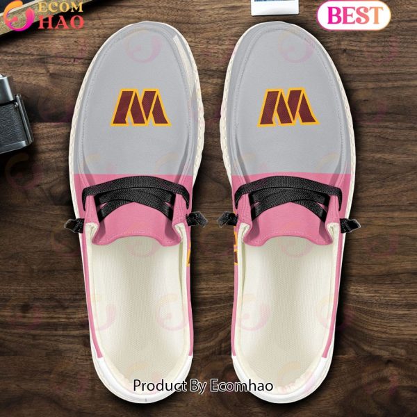 NFL Washington Commanders Pink Hey Due Shoes Custom Name Perfect Gift
