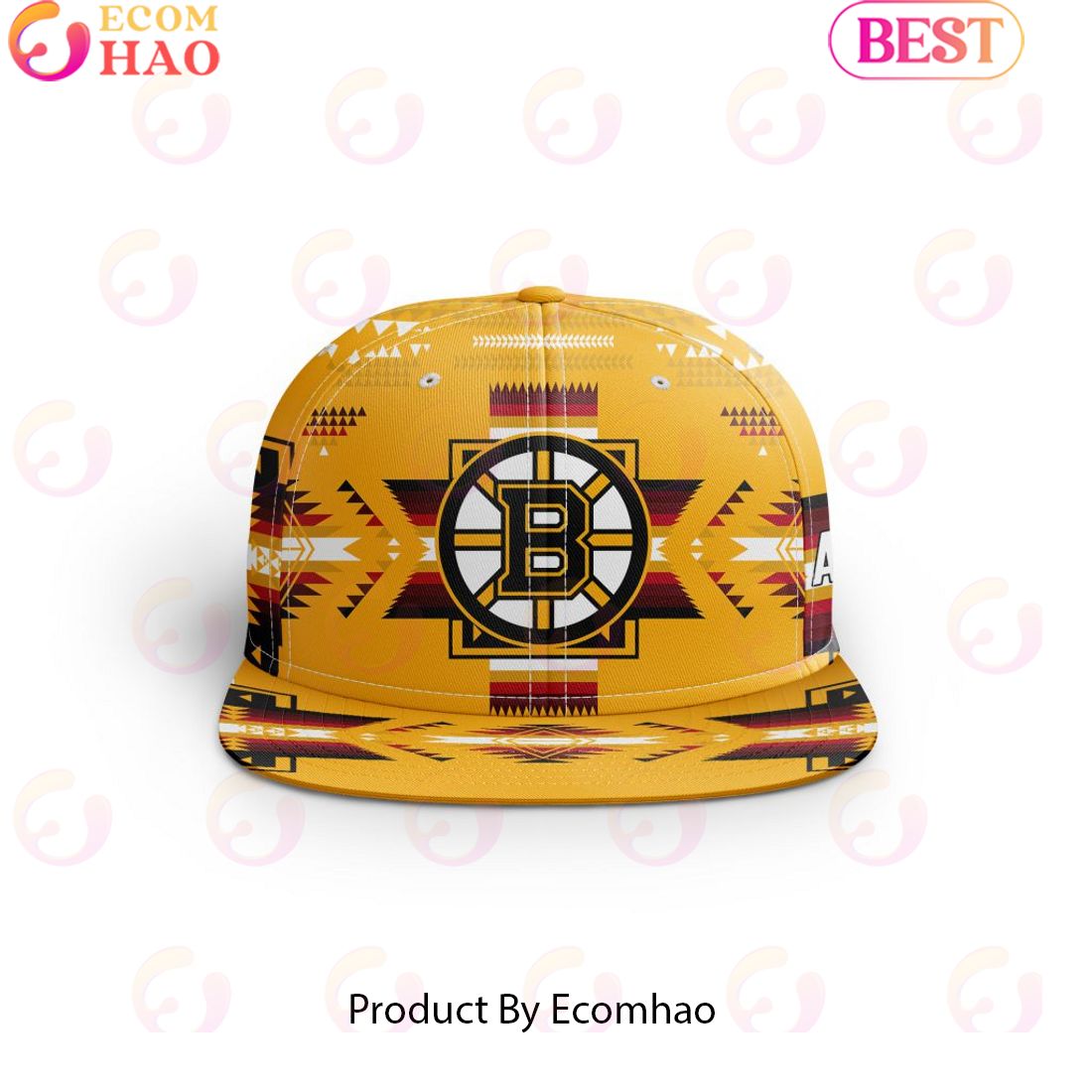 NHL Boston Bruins Special Snapback With Native Pattern Design Cap