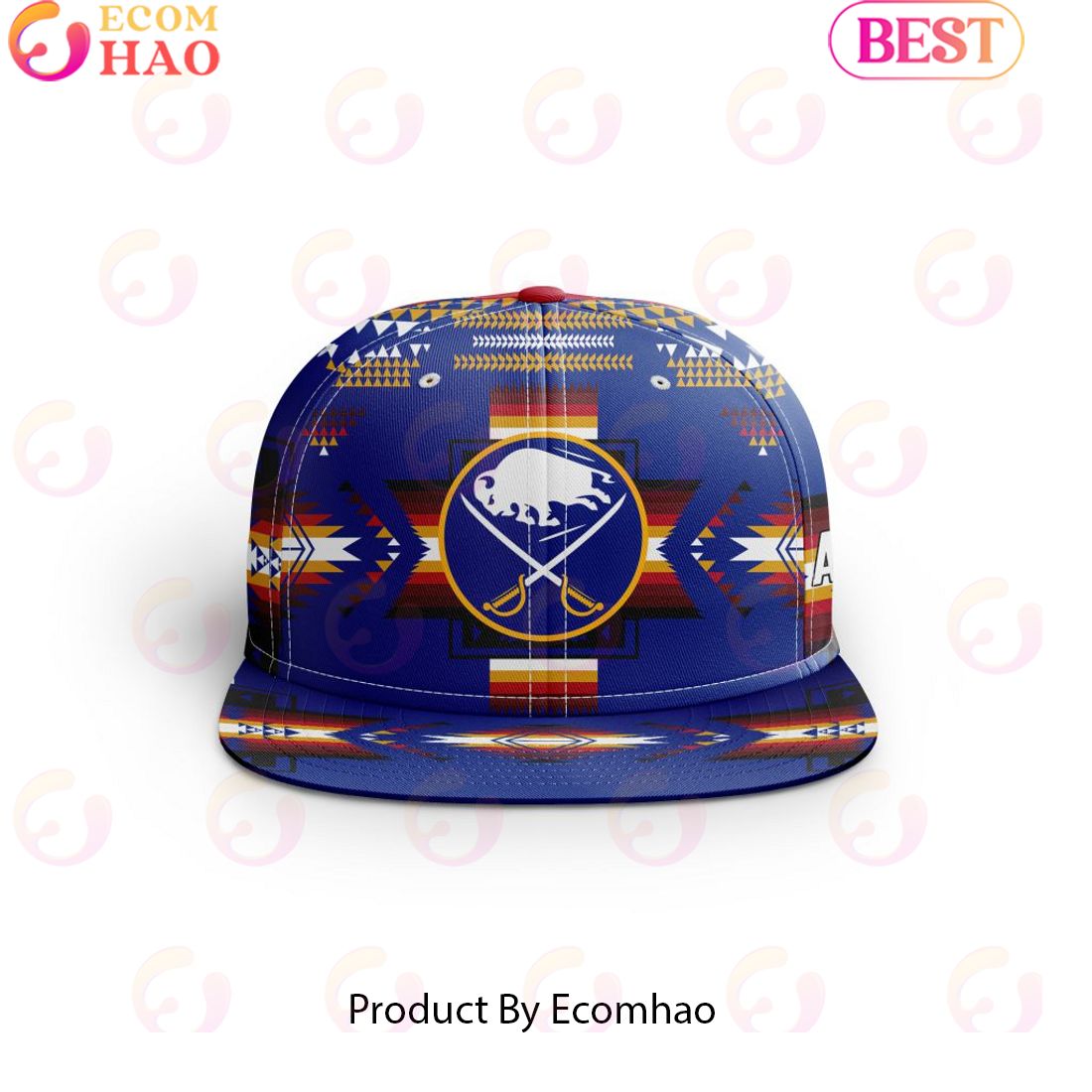 NHL Buffalo Sabres Special Snapback With Native Pattern Design Cap