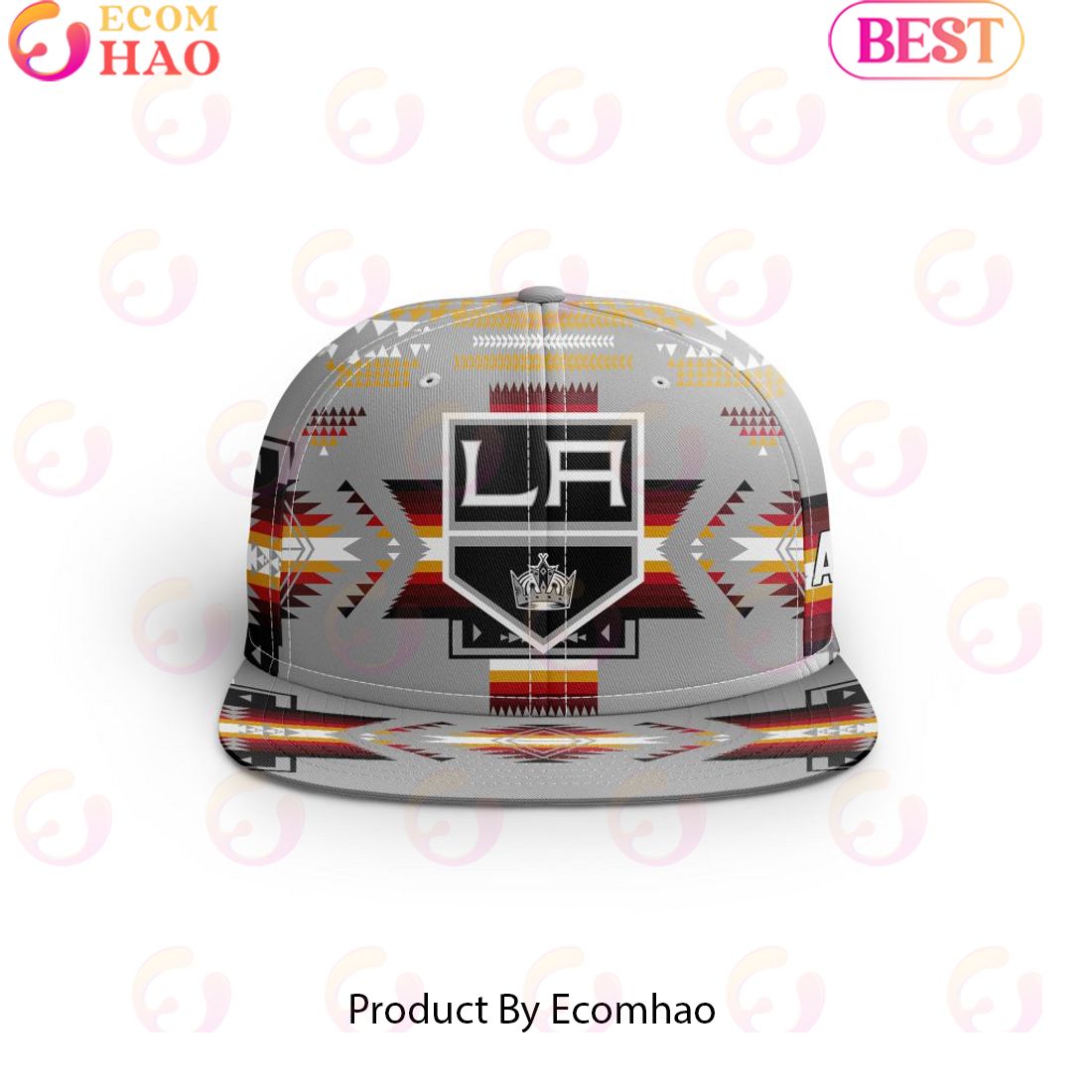 NHL Los Angeles Kings Special Snapback With Native Pattern Design Cap