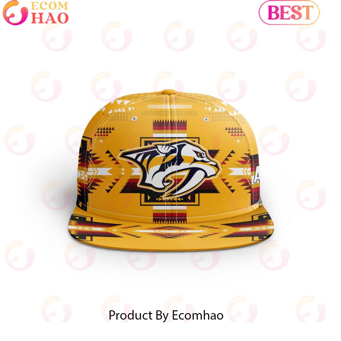 NHL Nashville Predators Special Snapback With Native Pattern Design Cap