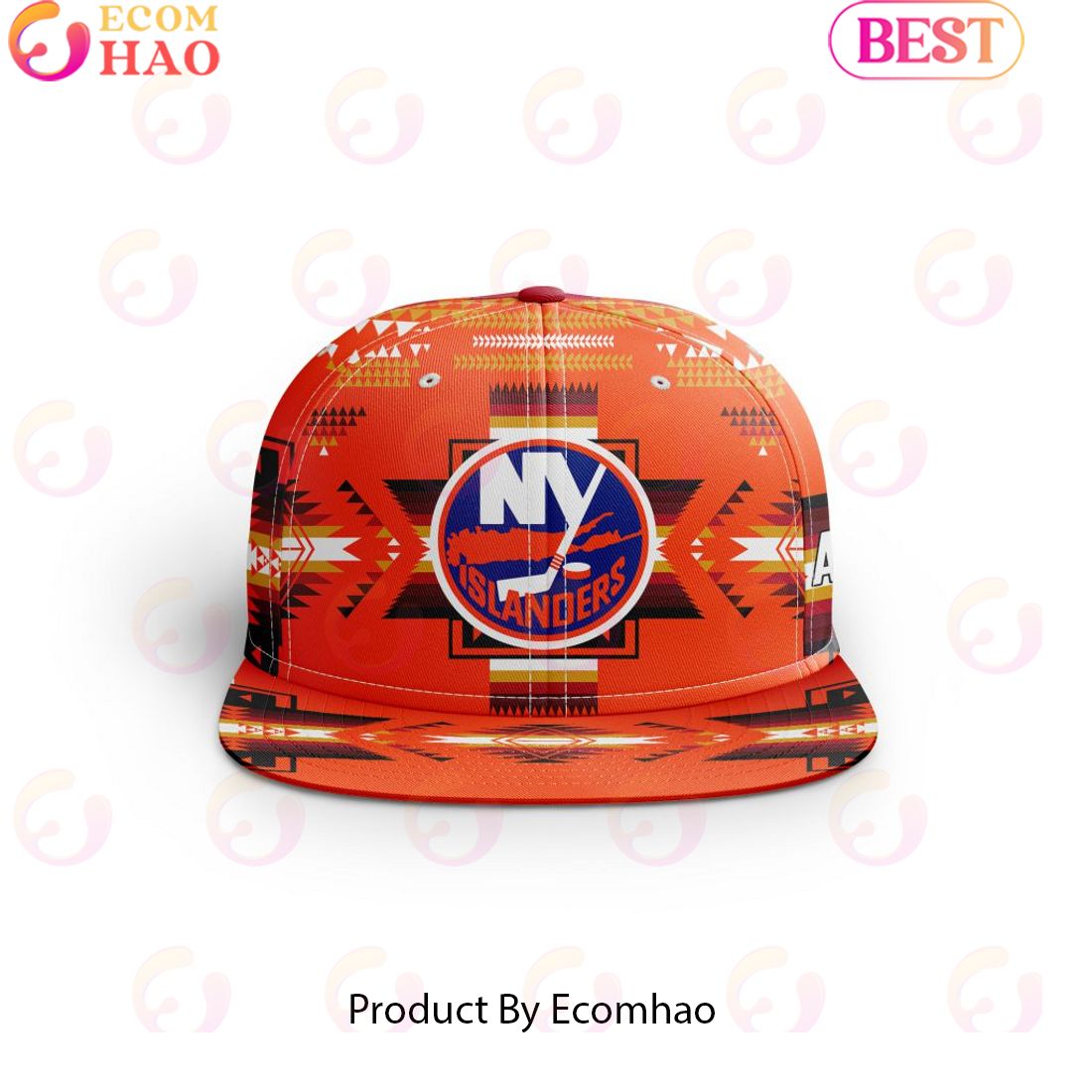 NHL New York Islanders Special Snapback With Native Pattern Design Cap