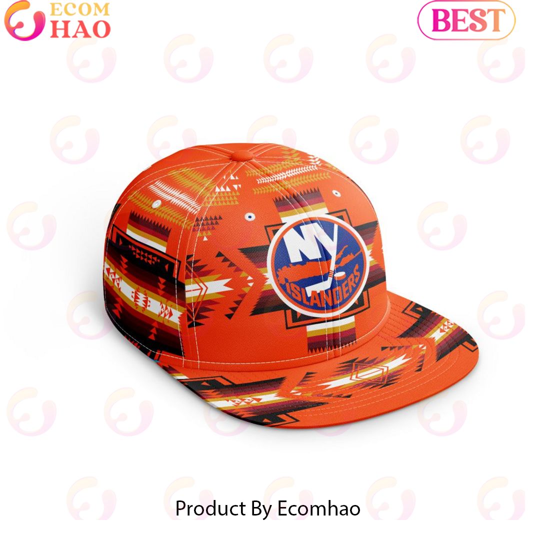 NHL New York Islanders Special Snapback With Native Pattern Design Cap