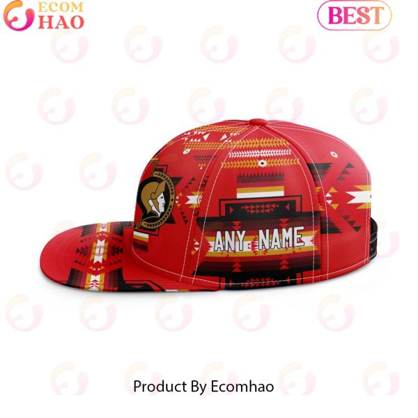 NHL Ottawa Senators Special Snapback With Native Pattern Design Cap