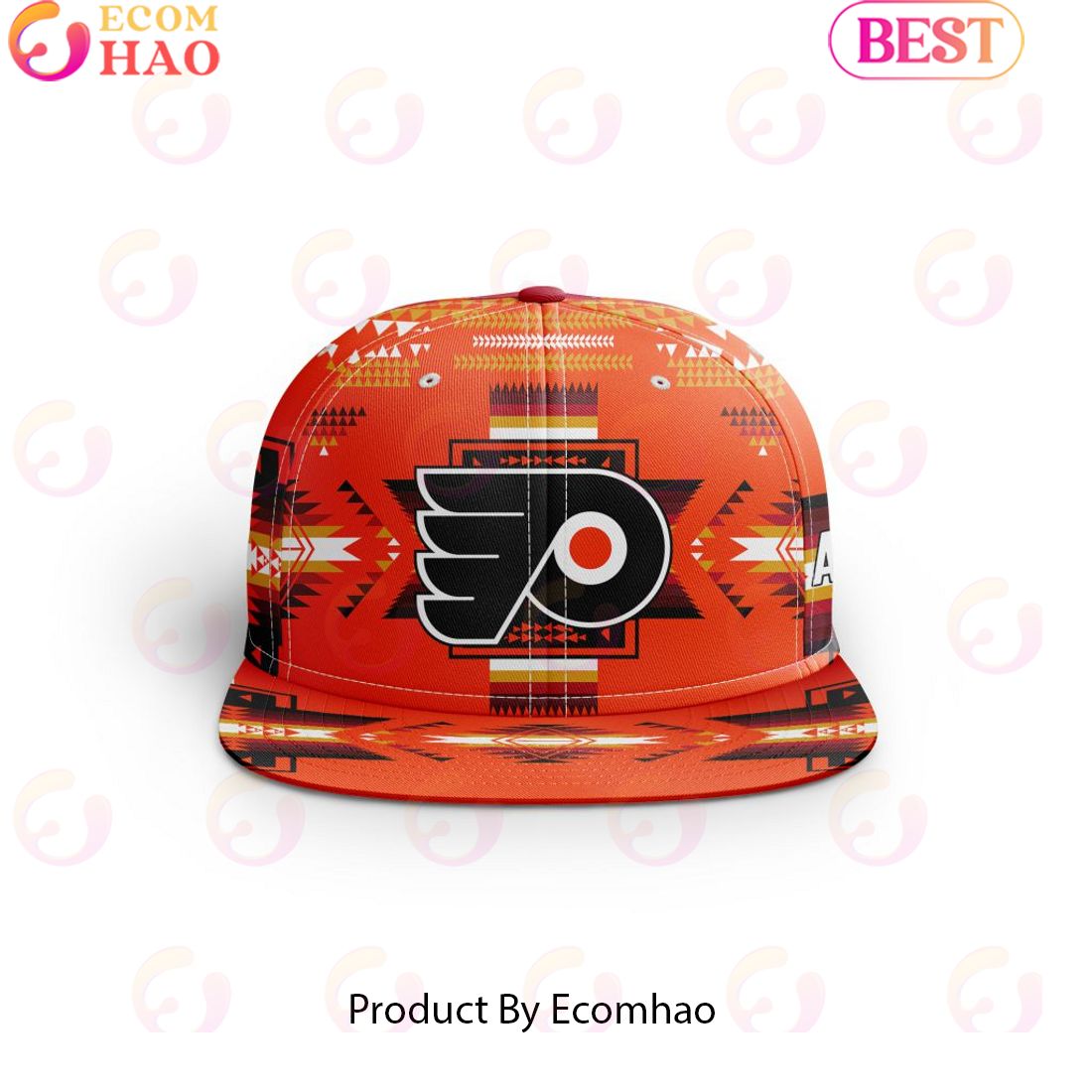 NHL Philadelphia Flyers Special Snapback With Native Pattern Design Cap