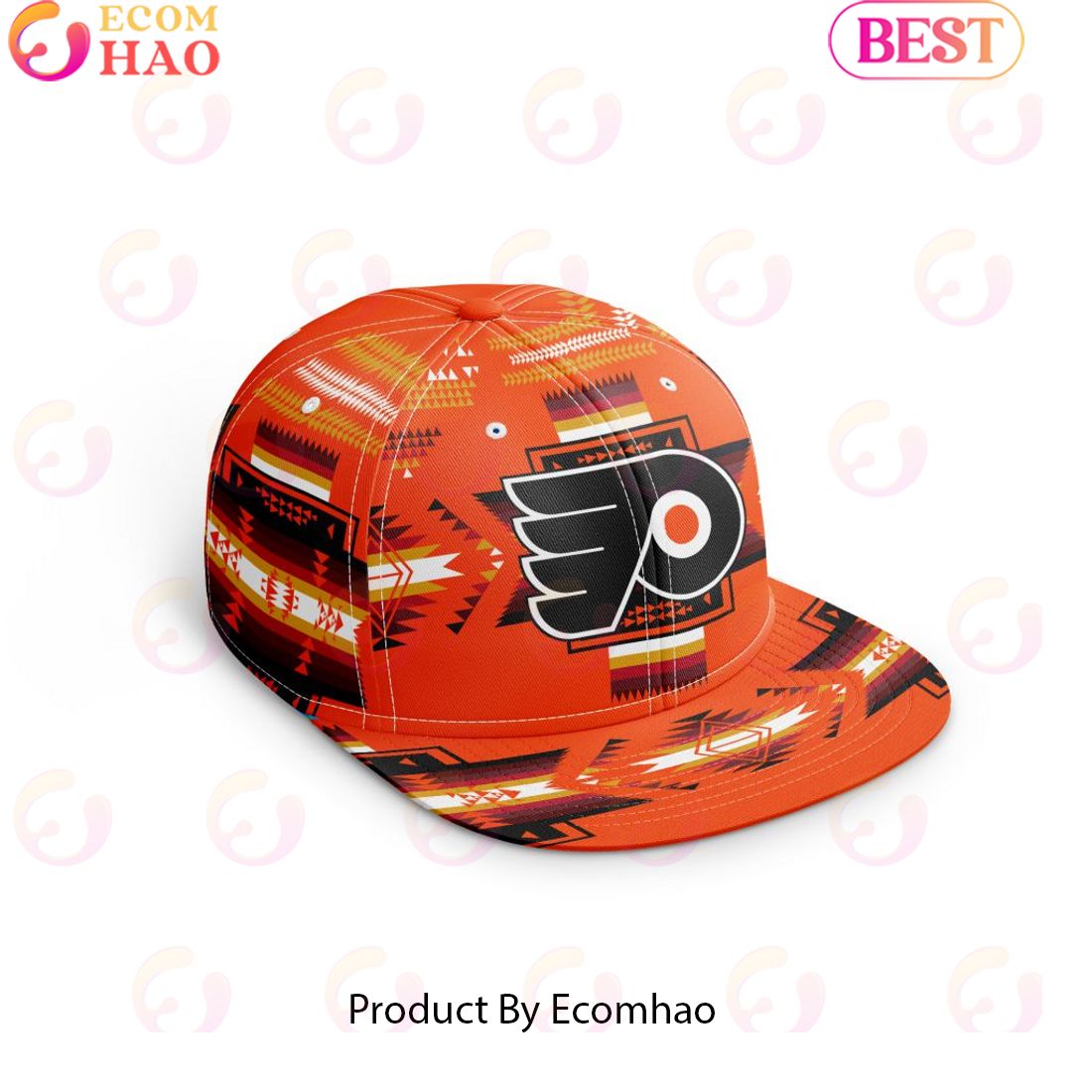 NHL Philadelphia Flyers Special Snapback With Native Pattern Design Cap