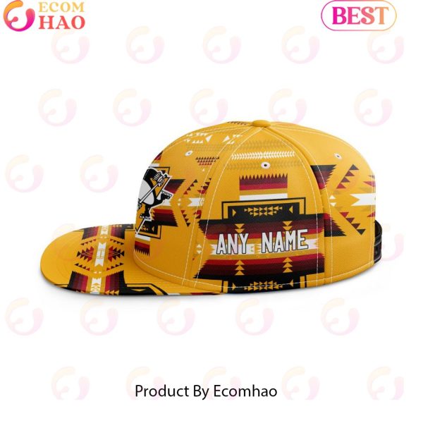 NHL Pittsburgh Penguins Special Snapback With Native Pattern Design Cap