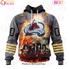 Personalized Columbus Blue Jackets Special Mix KISS Band Design 3D Hoodie Personalized Columbus Blue Jackets Special Mix KISS Band Design 3D Hoodie
